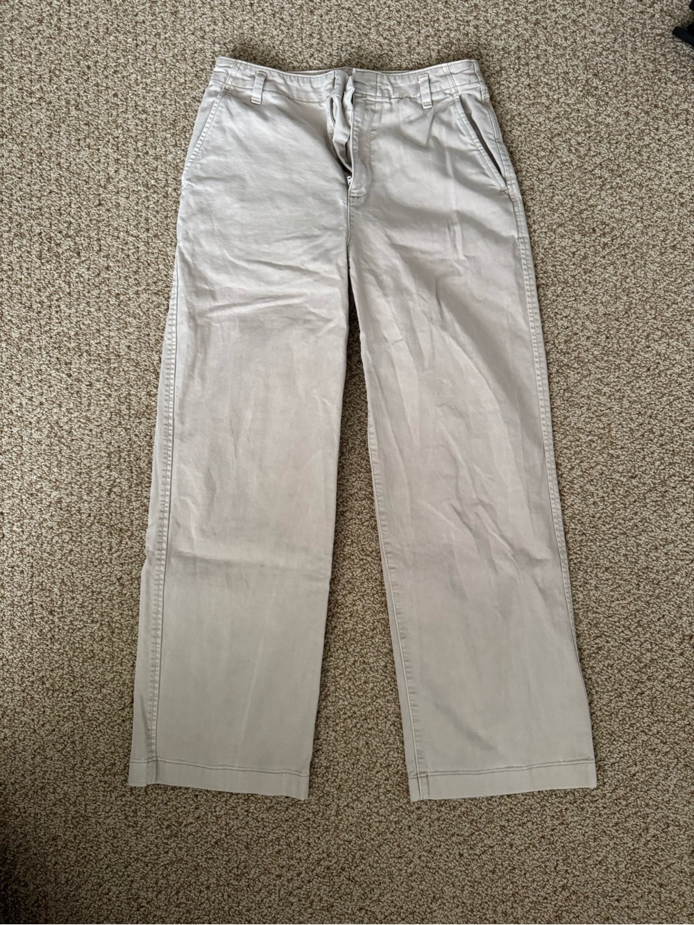 High Waist Loose Khaki Gap Pants